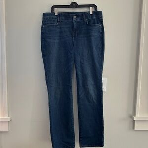 NYDJ Marilyn Straight Charcoal Denim Pants